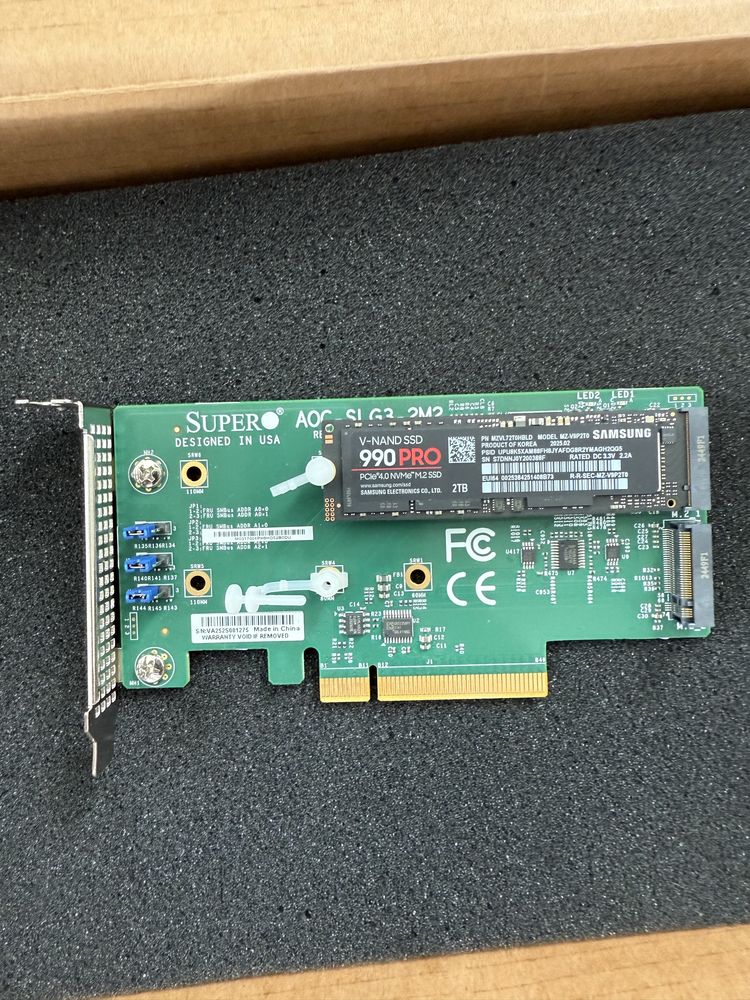 SuperMicro AOC-SLG3-2M2-0