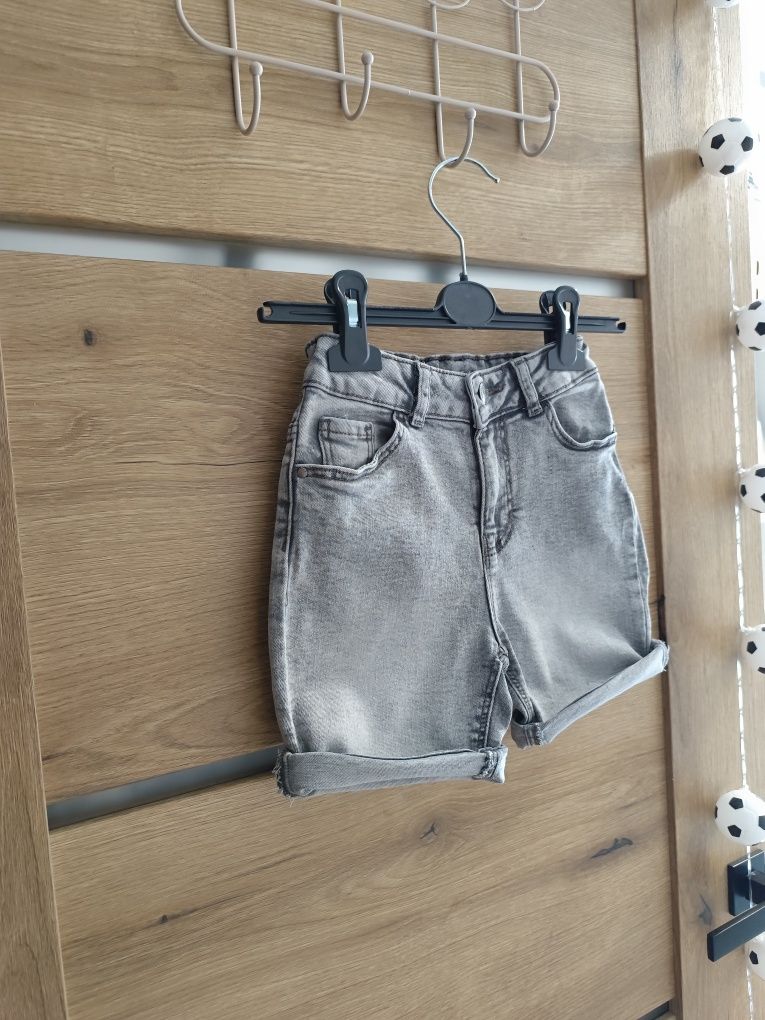 Nowe krótkie spodenki szorty jeansowe Primark 116