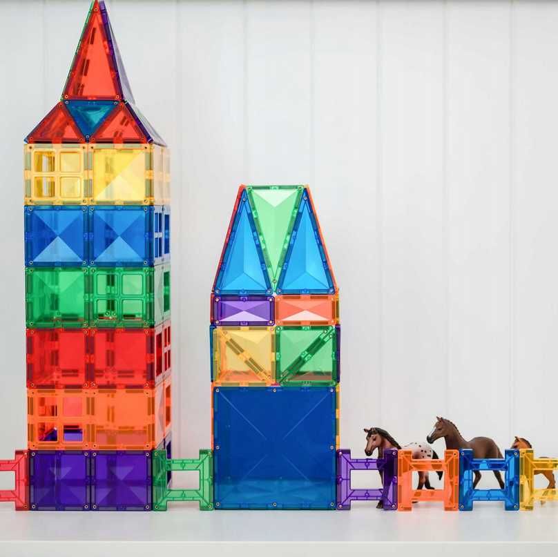 Super Klocki magnetyczne edukacyjne Connetix 102 el zestaw startowy 3+