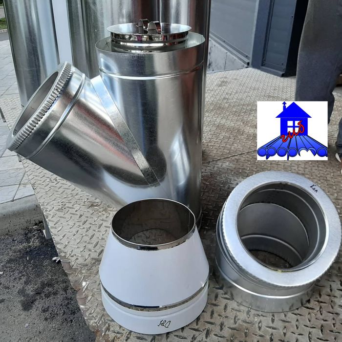 д120 Дымоходные трубы для печки котла на дровах твёрдом топливе