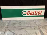 Placa publicidade da Castrol com 150cm x 50cm