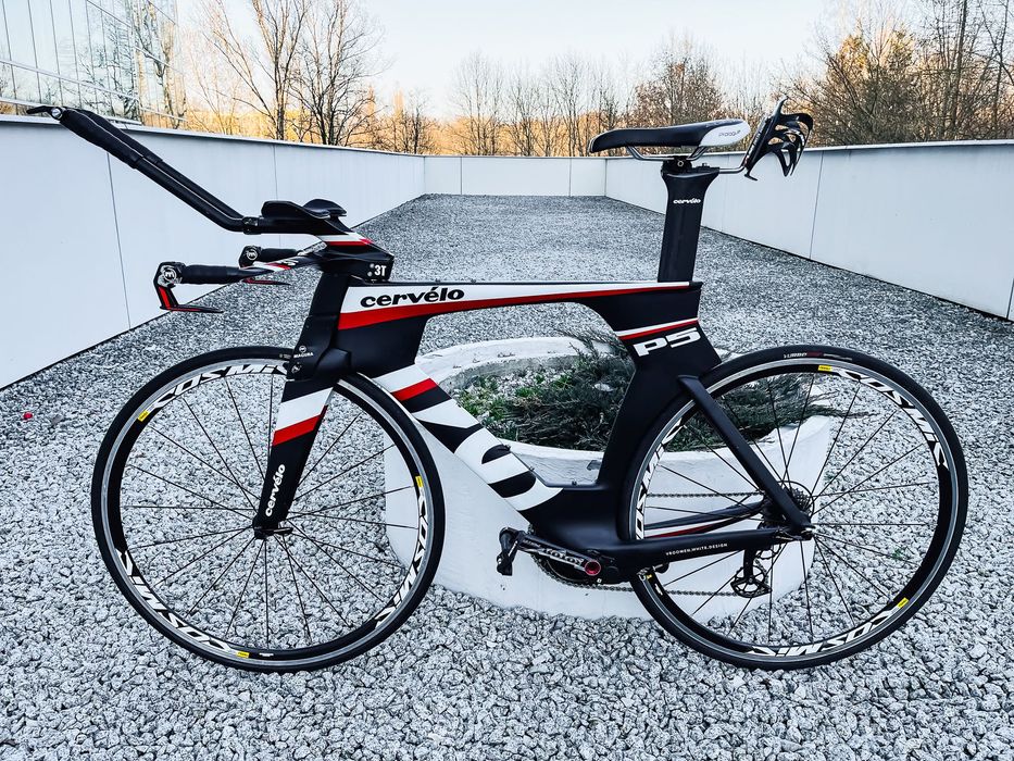 Rower triathlonowy TT Cervélo P5 SIX r 56 Rotor Power, Ceramic Speed