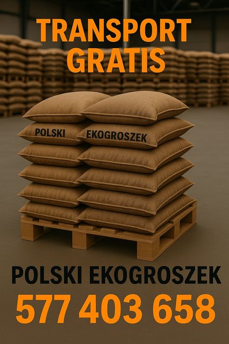 Ekogroszek PREMIUM POLSKI WORKOWANY Dostawa pod dom!!! Węgiel GROSZEK