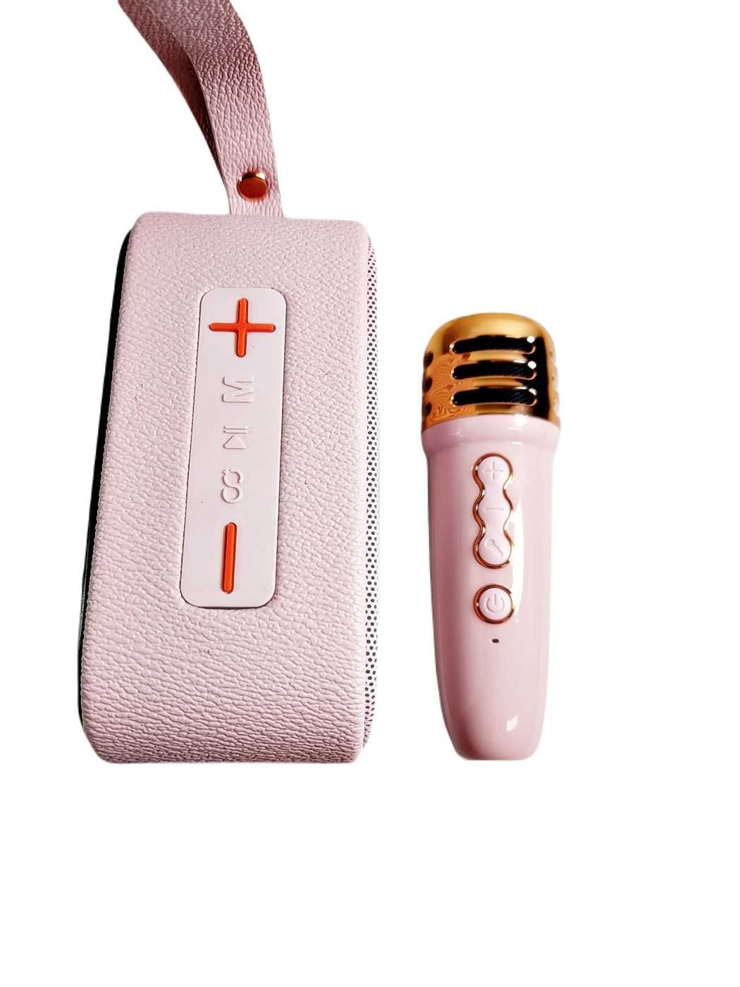 Głośnik do Mikrofonu Karaoke CMIK MK-2101 RÓŻOWY ZESTAW