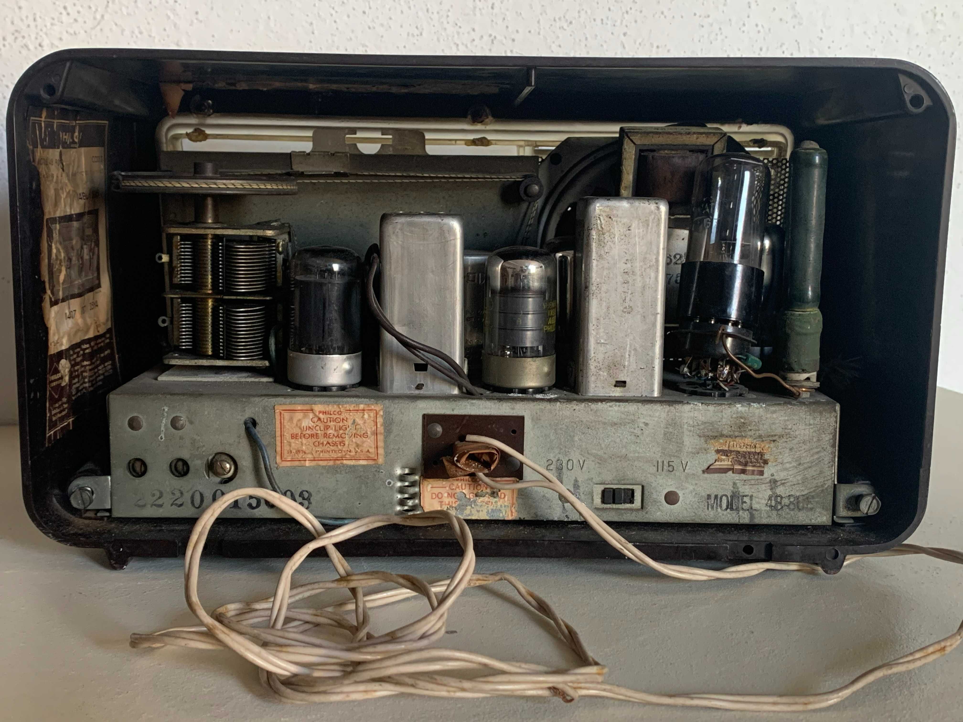 30€ - Radio de 1948 PHILCO PHILADELPHIA sem tampa traseira