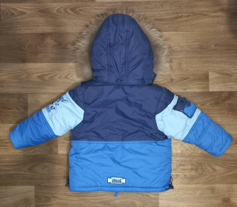 Б/у в ідеальному стані зимова куртка для хлопчика на зріст 86см