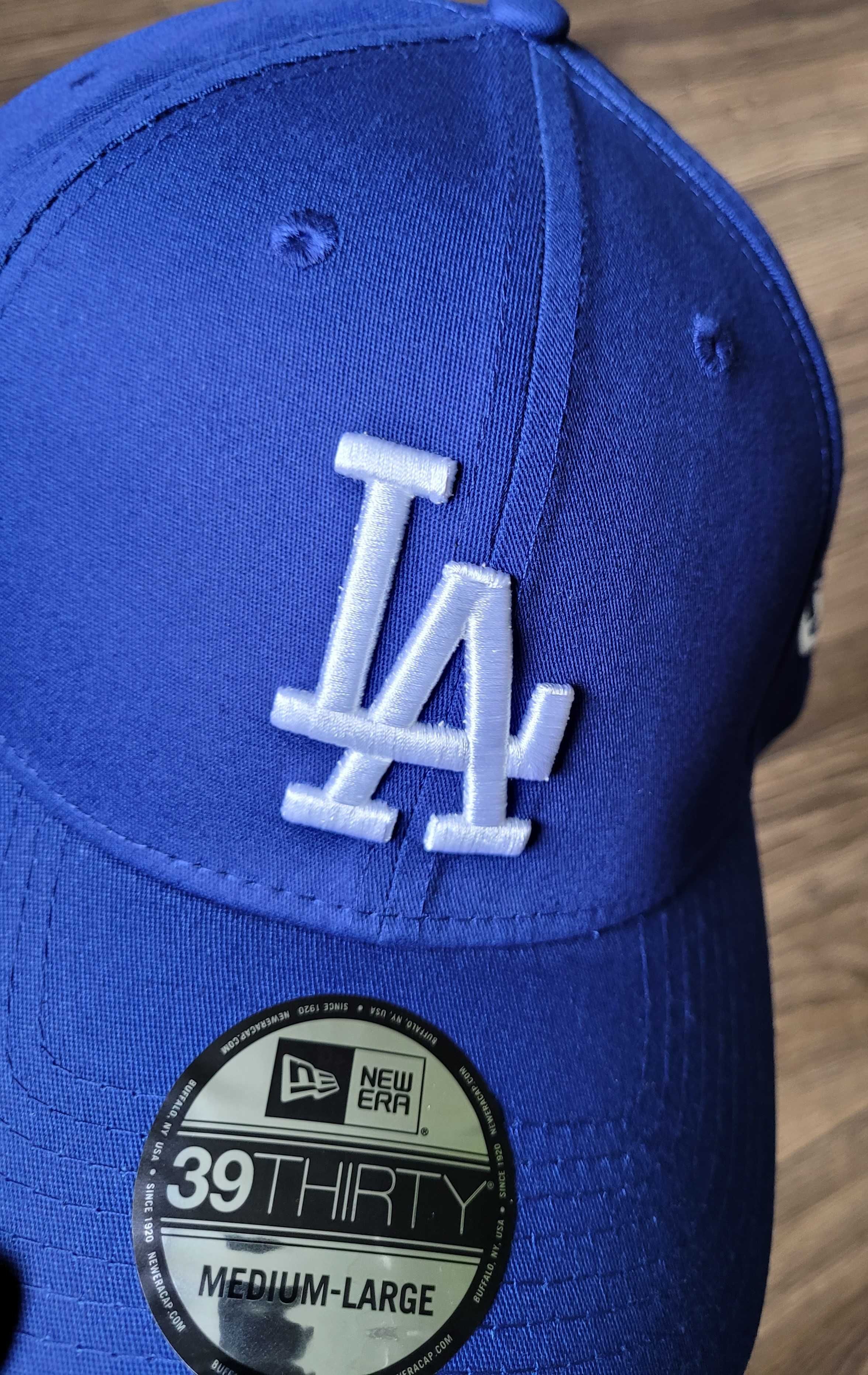 czapka z daszkiem New Era 39thirty LA Dodgers M/L MLB niebieska NOWA