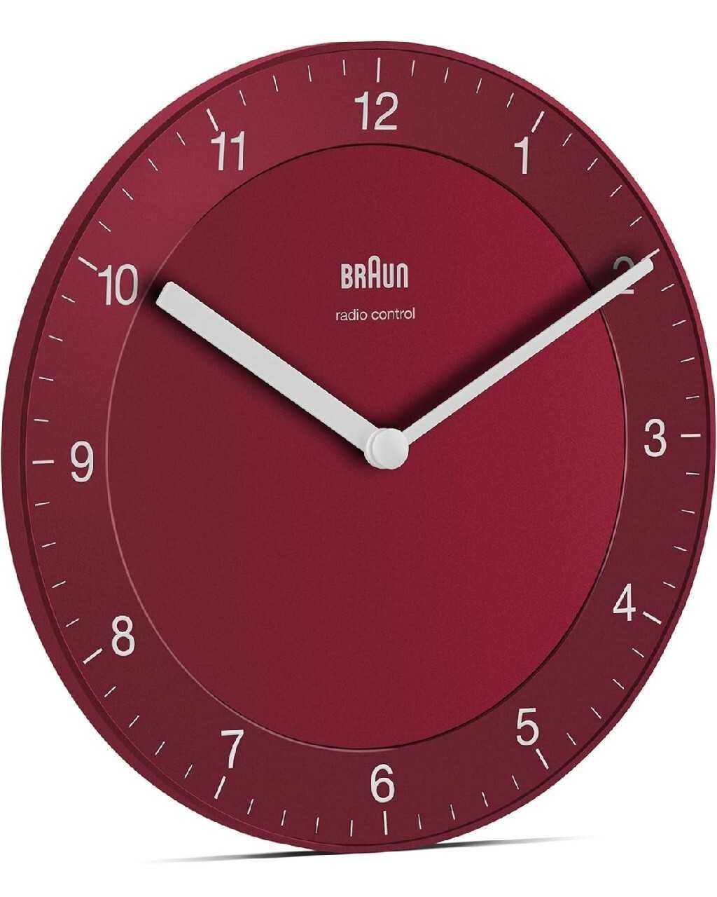 Zegar ścienny Braun Classic BC06BL-DCF sterowany radiowo cichy prezent