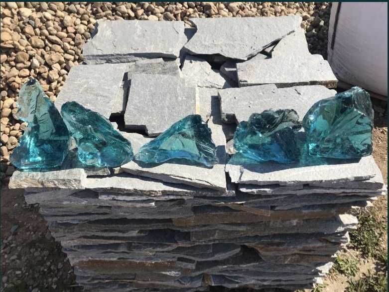 SZKŁO WULKANICZNE Bryłki Szklane Lawowe Kamień do Akwarium Terrarium