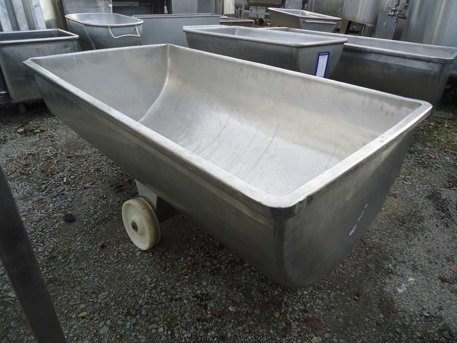 Wanna nierdzewna z stali nierdzewnej  na kółkach ko kwasiak