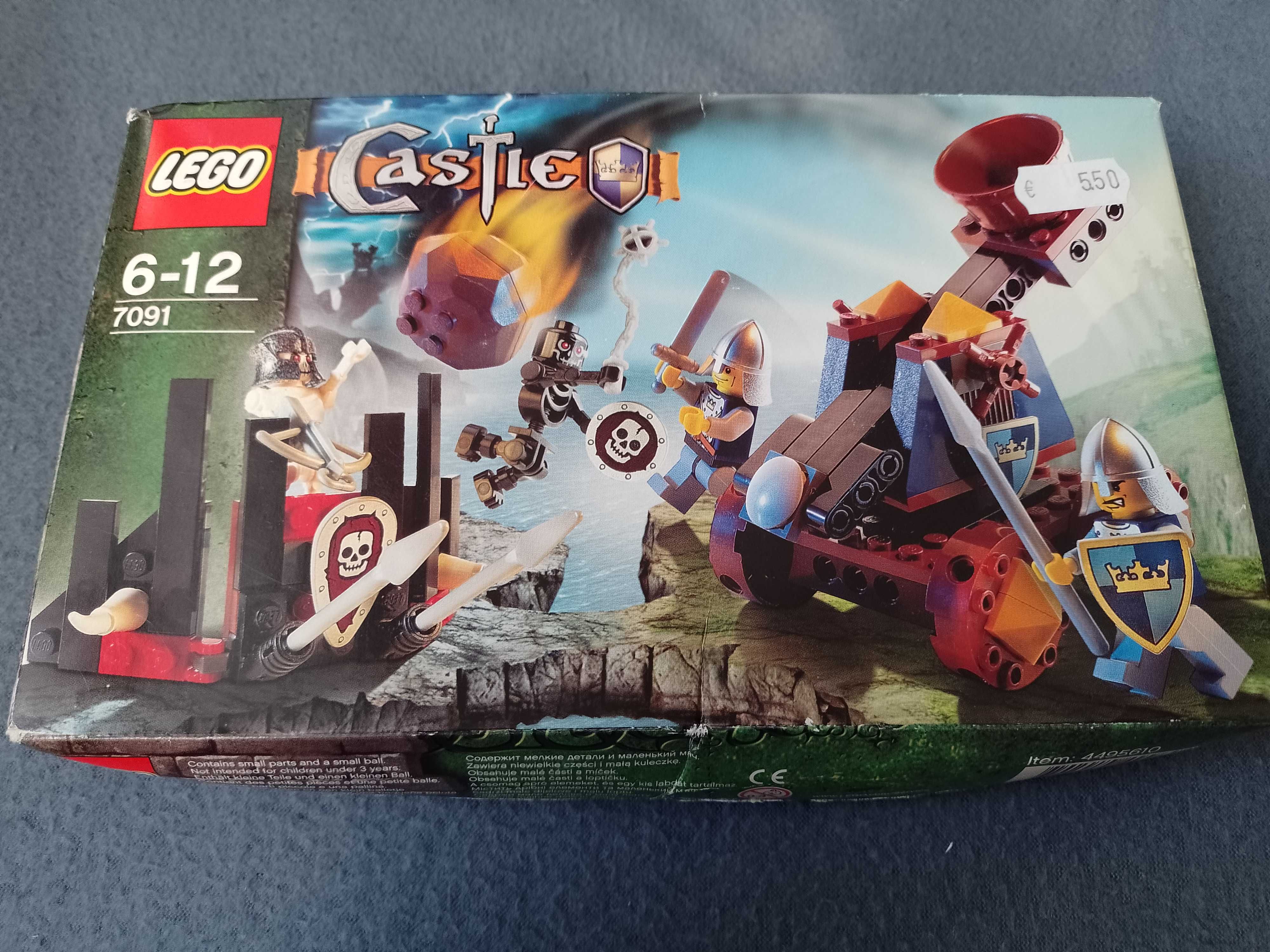 Lego Castle 7091 Knights' Catapult Defense katapulta stan jak nowy