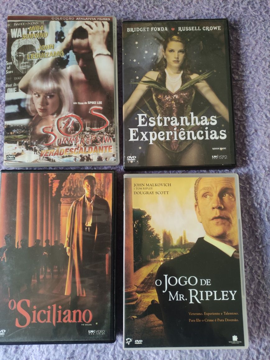 Vários filmes em DVD pagamento em numerário zona Grande Lisboa