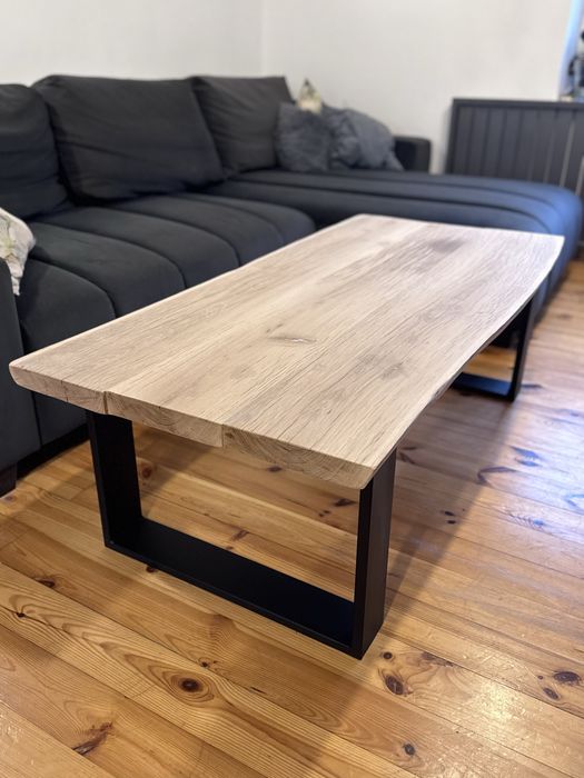 Ława dębowa z litego drewna