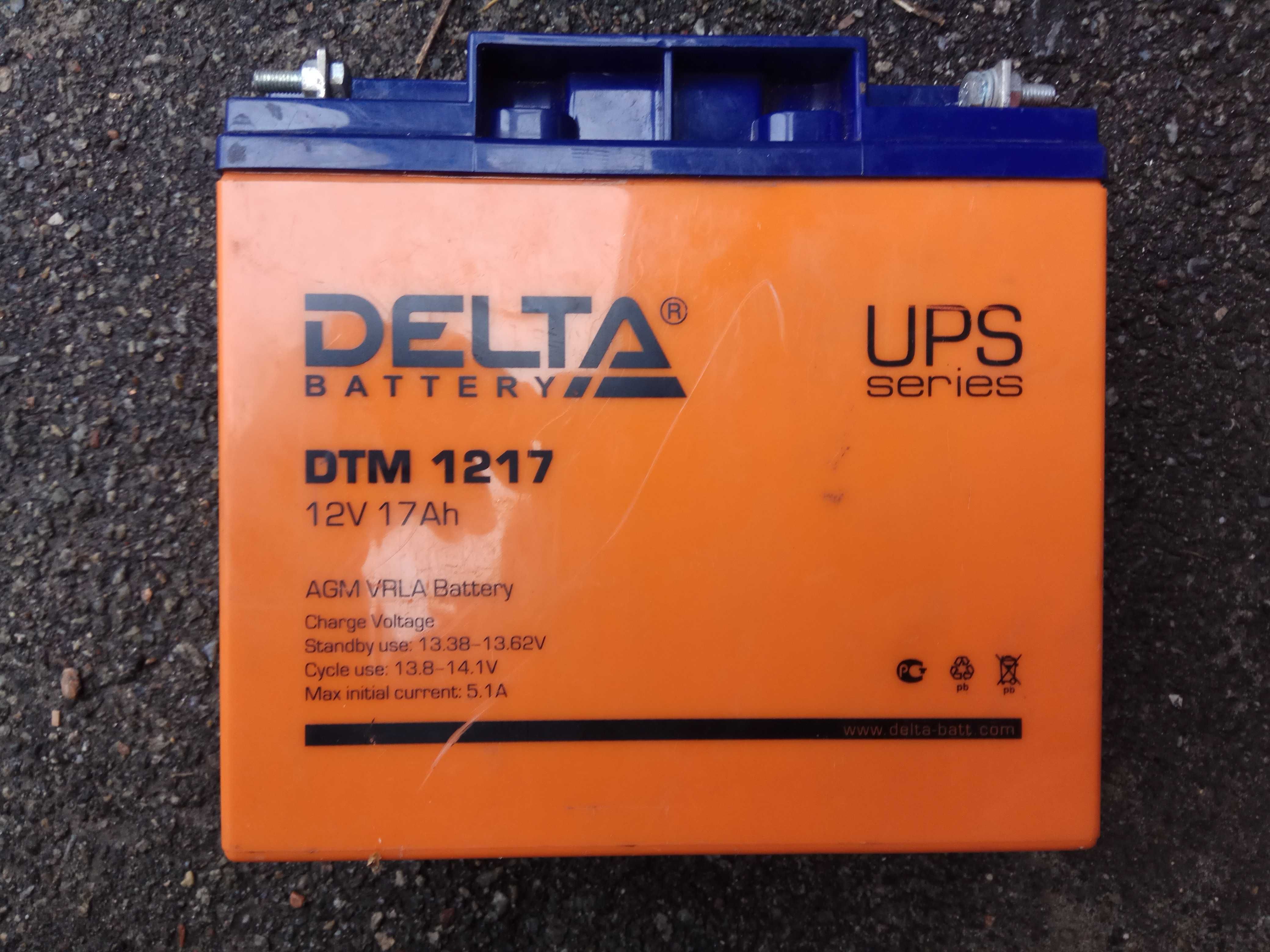 Delta DTM 1217 12V / 17Ah, аккумулятор для UPS, рабочий