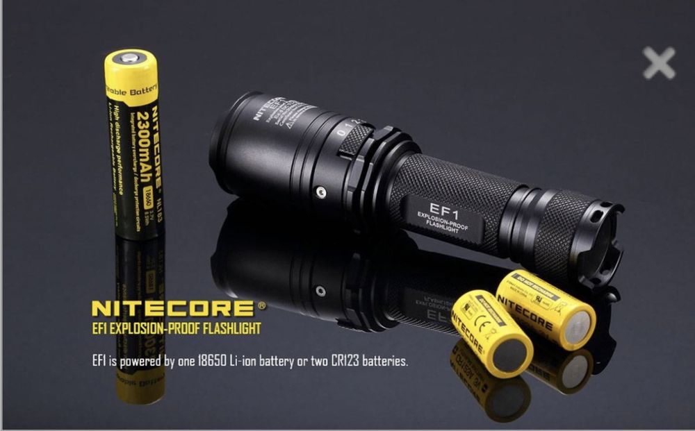 Nitecore EF1 830 Lumen Accredited Safe LED Flashlight