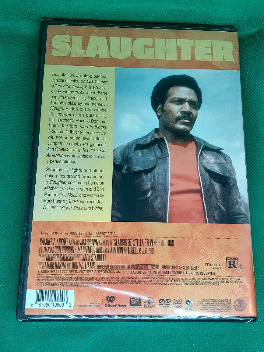 Jim Brown Slaughter DVD Blaxploitation. Folia