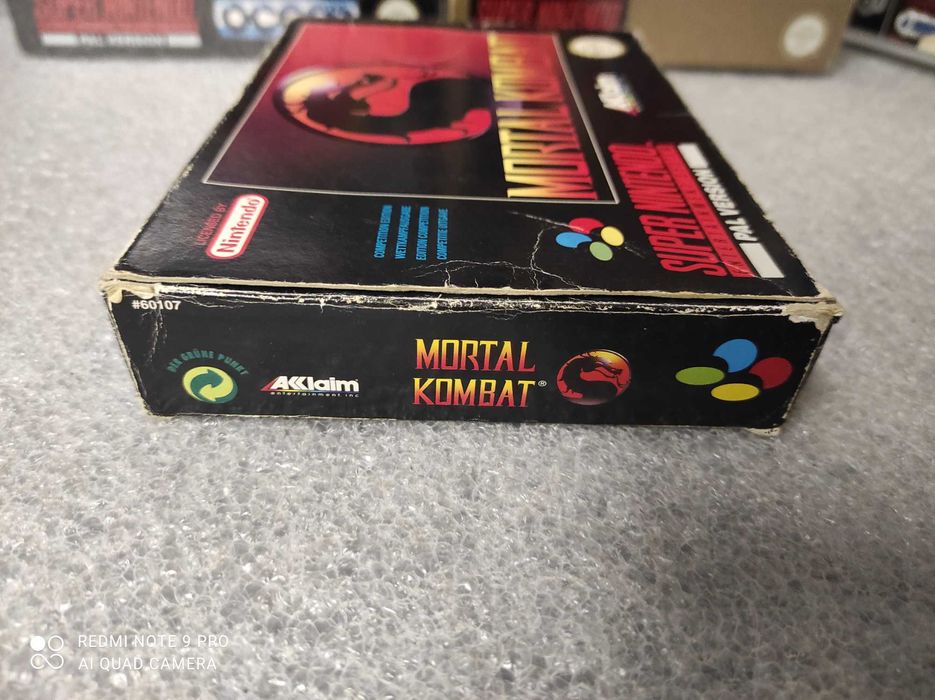 Mortal Kombat PAL Super Nintendo SNES CIB