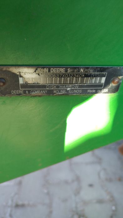 Борона дискова ДЖОН ДІР 230, JOHN DEERE 637, шириною 6.6 м та 9 м,