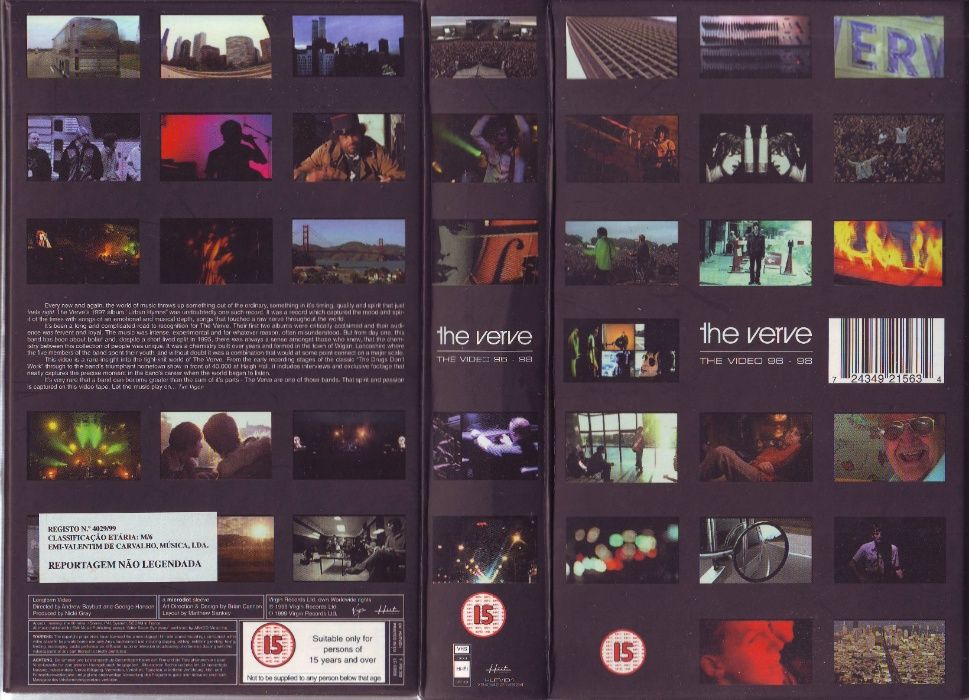 THE VERVE - The Videos [96 - 98] - VHS