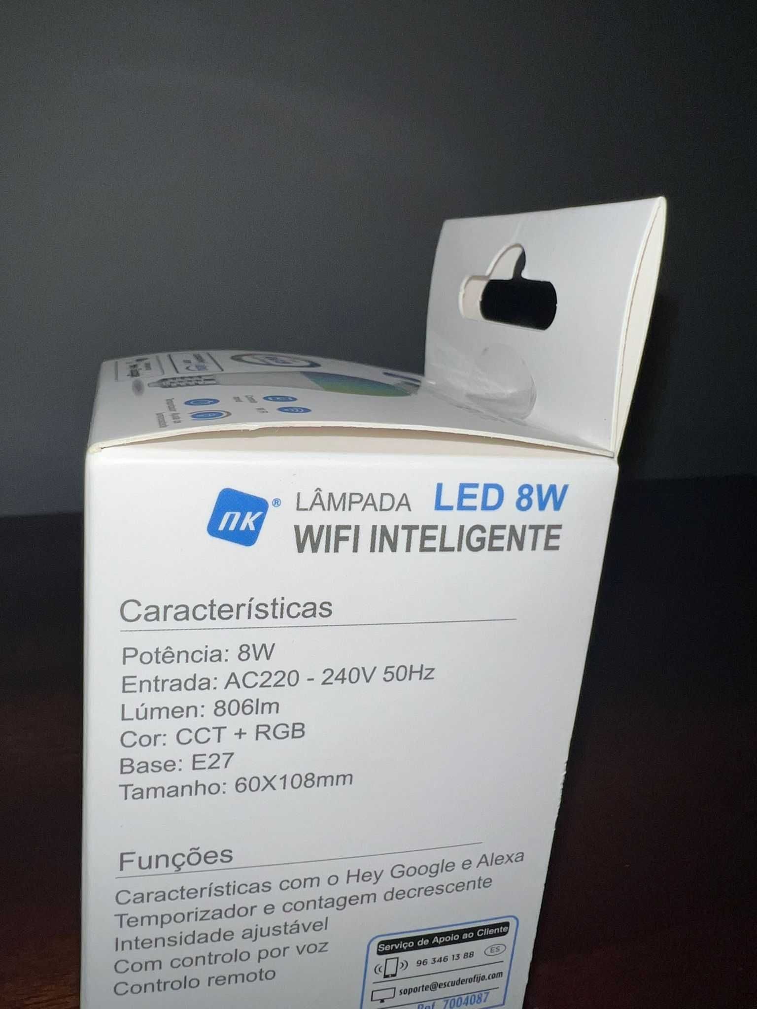 Lâmpada LED WiFi Inteligente