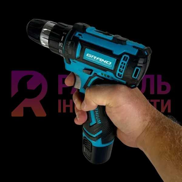 Акумуляторний шурупокрут GRAND ДА-12 Li-Ion (12В, 2 акумулятори, кейс)