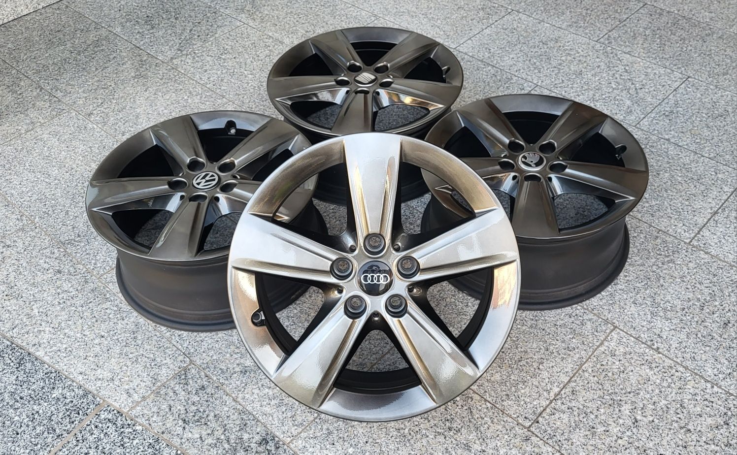 Alufelgi 17 5x112 VW Golf Jetta Touran Caddy Audi a3 a4 Skoda Seat #38