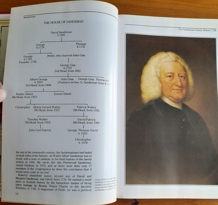 Livro bicentenário Sandeman