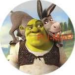 Opłatek na tort Urodziny Shrek Osioł