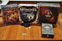 Machina Arcana PL z dodatkiem, Skymines PL z monetami.