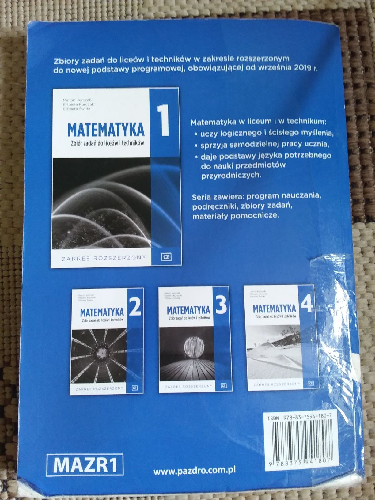Zbiór zadań Pazdro matematyka kl. 1 zakres rozszerzony