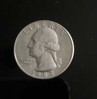 Монета на удачу Liberty QUARTER DOLLAR 1983