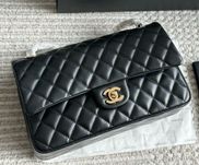 Сумка Chanel 2.55 Black Gold Шанель
