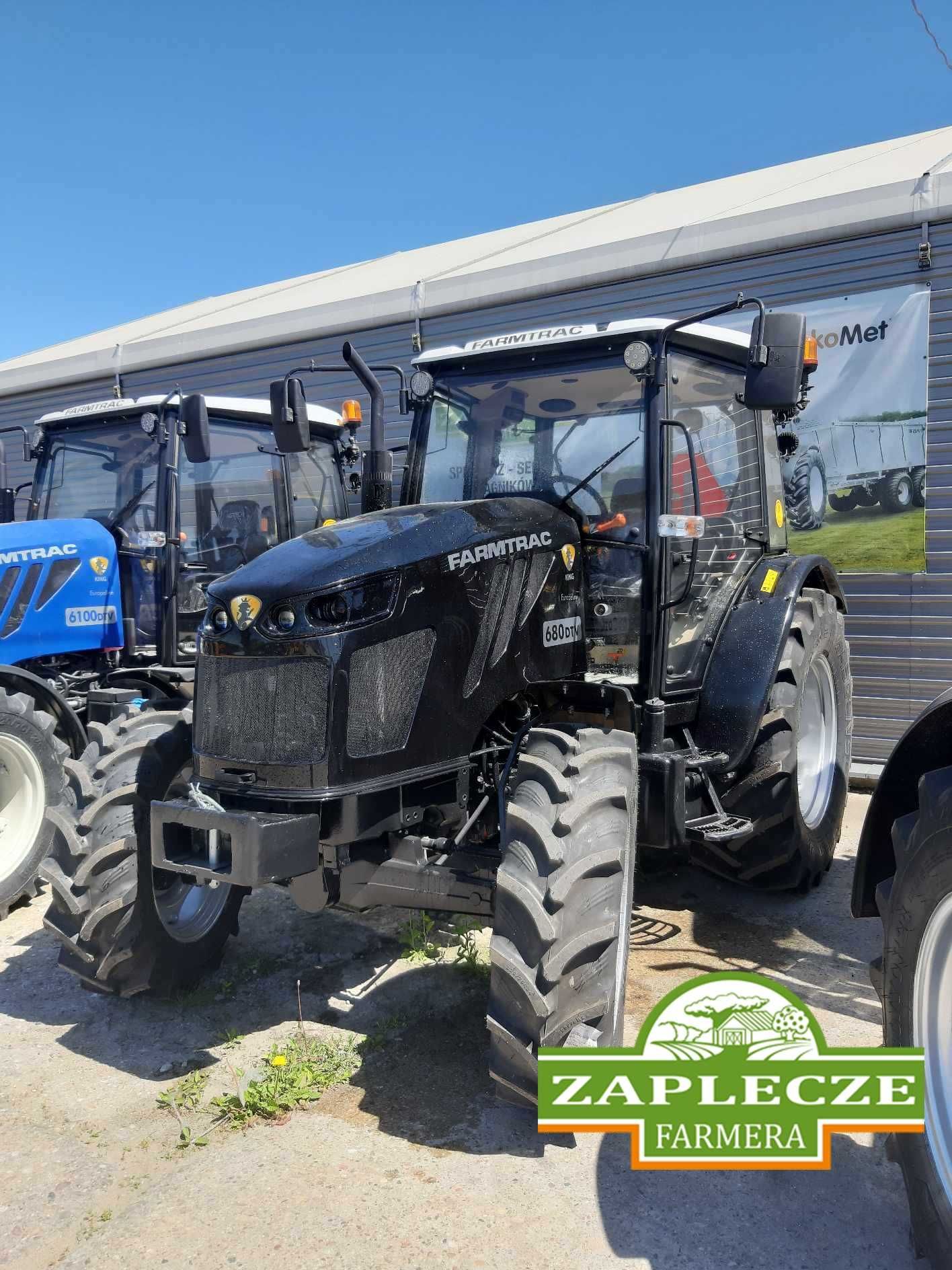 Ciągnik rolniczy FARMTRAC 680 DTV CZARNY klimatyzacja, siedzenie pneum