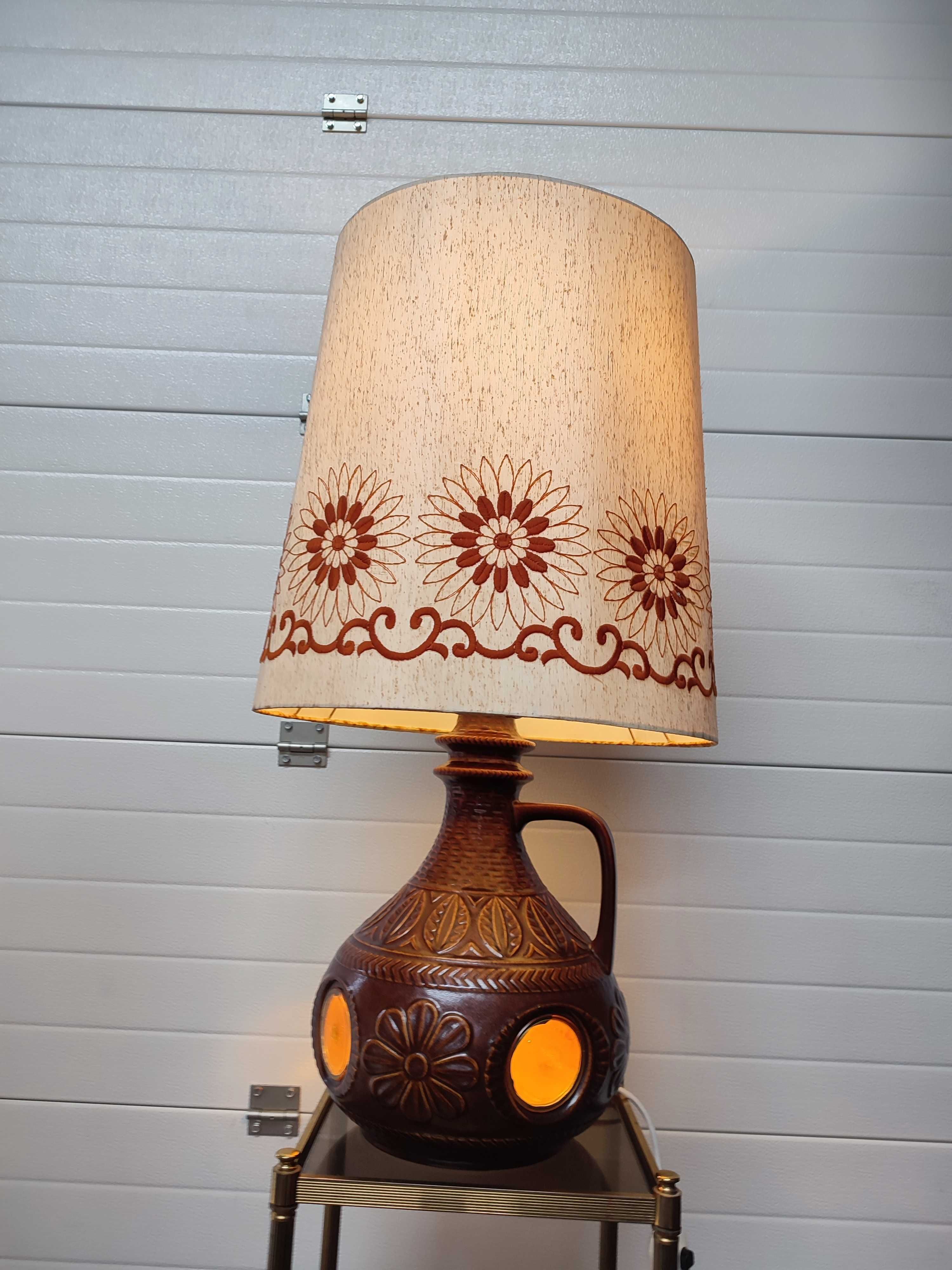 Lampa podłogowa/stołowa lata 60/70 Vintage design Sygnowana