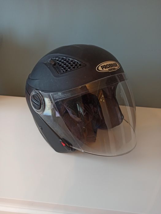 Kask motocyklowy czarny XS