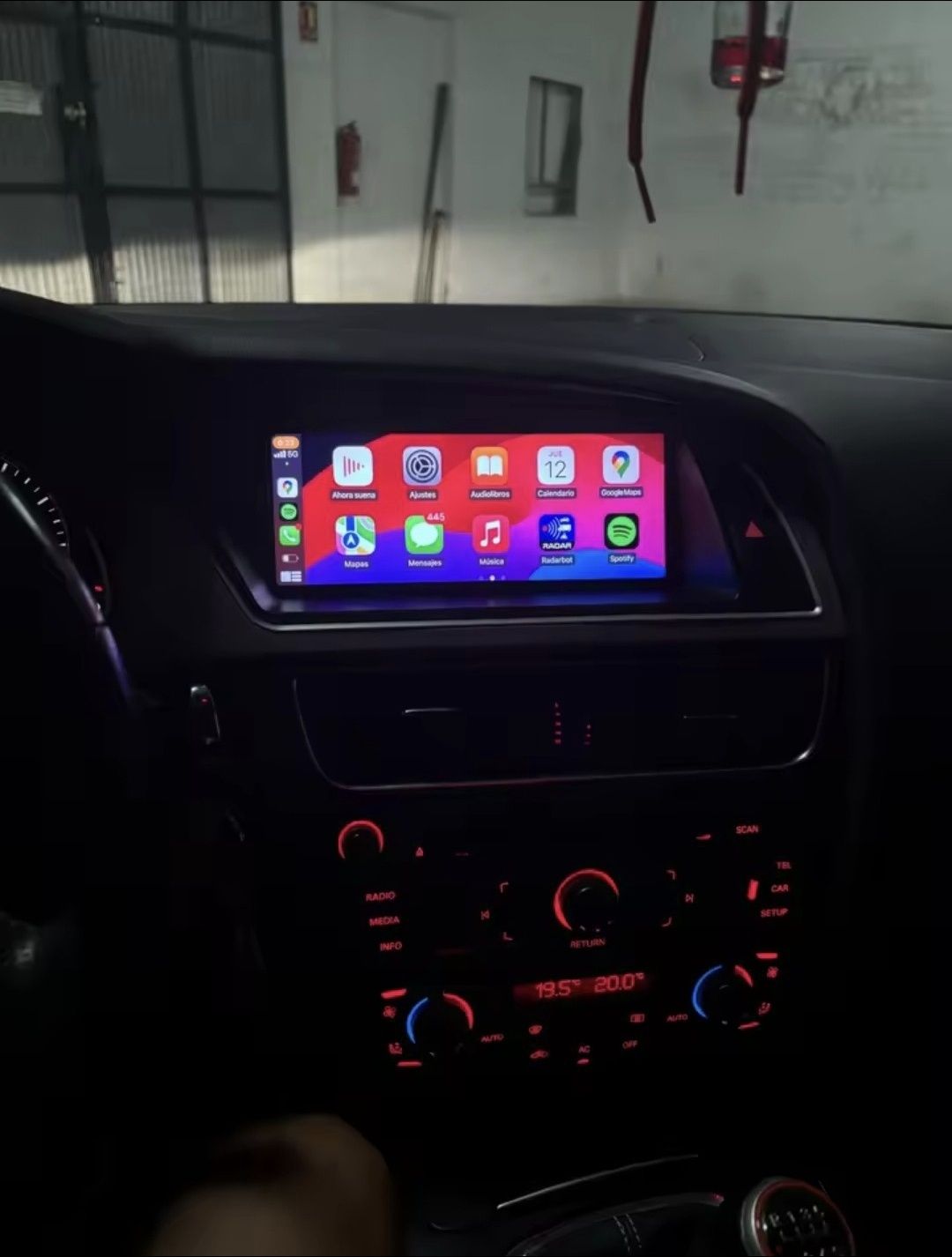 Rádio Audi A5 Android 13 com GPS 4/64GB RAM/ROM (Novo)