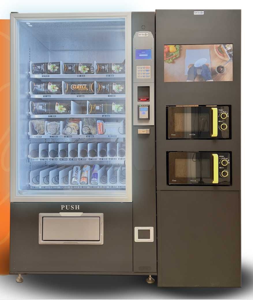 ГОТОВИЙ ДО РОБОТИ новий вендинговий аппарат з холодильником та 2шафами