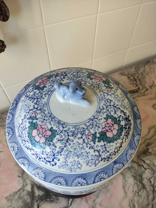 Pote chines com tampa foo dog