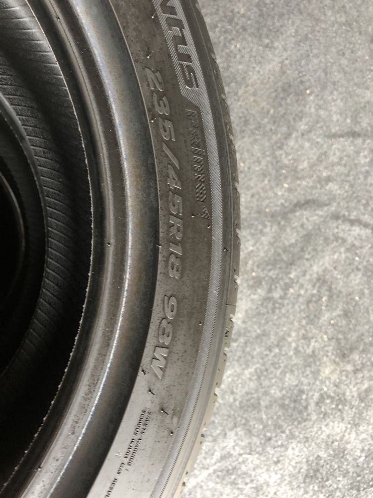 Komplet nowych opon hankook ventus prime 4 235/45/18