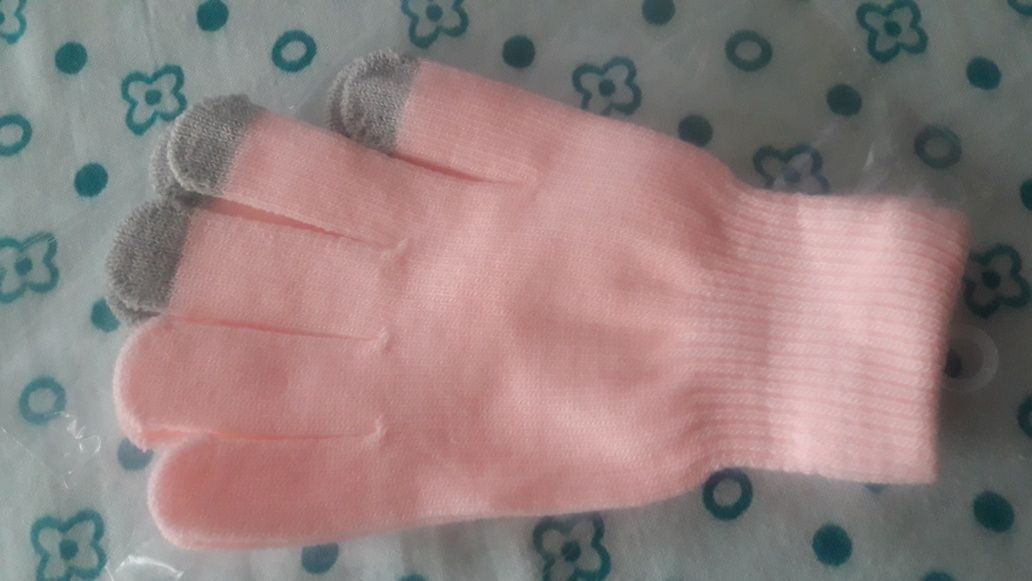 перчатки рожеві жіночі