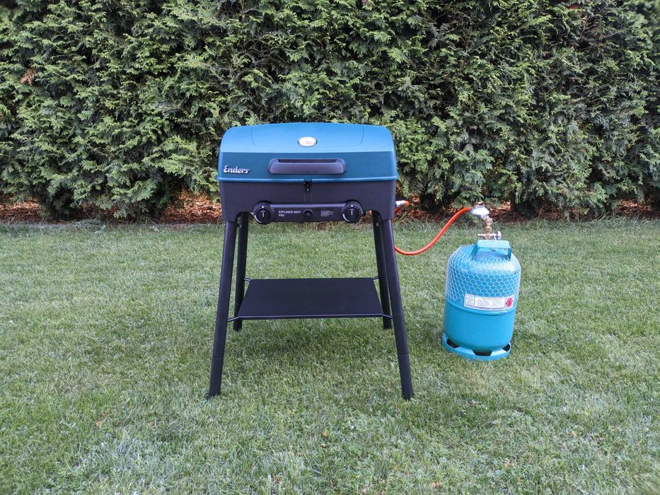 Grill gazowy Enders Explorer, turystyczny, w komplecie butla