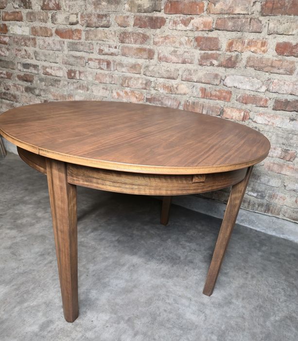 Stół okrągły rozkładany vintage prl po całkowitej renowacji
