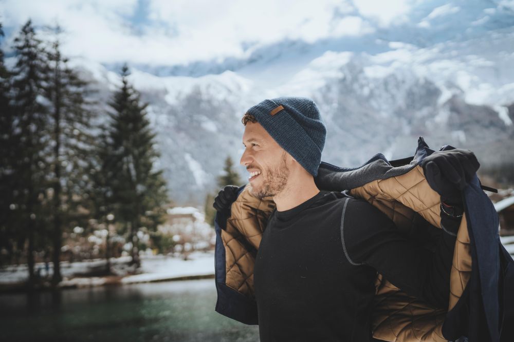 Blusão de caminhada -10°C impermeável homem, NH500 cinzento