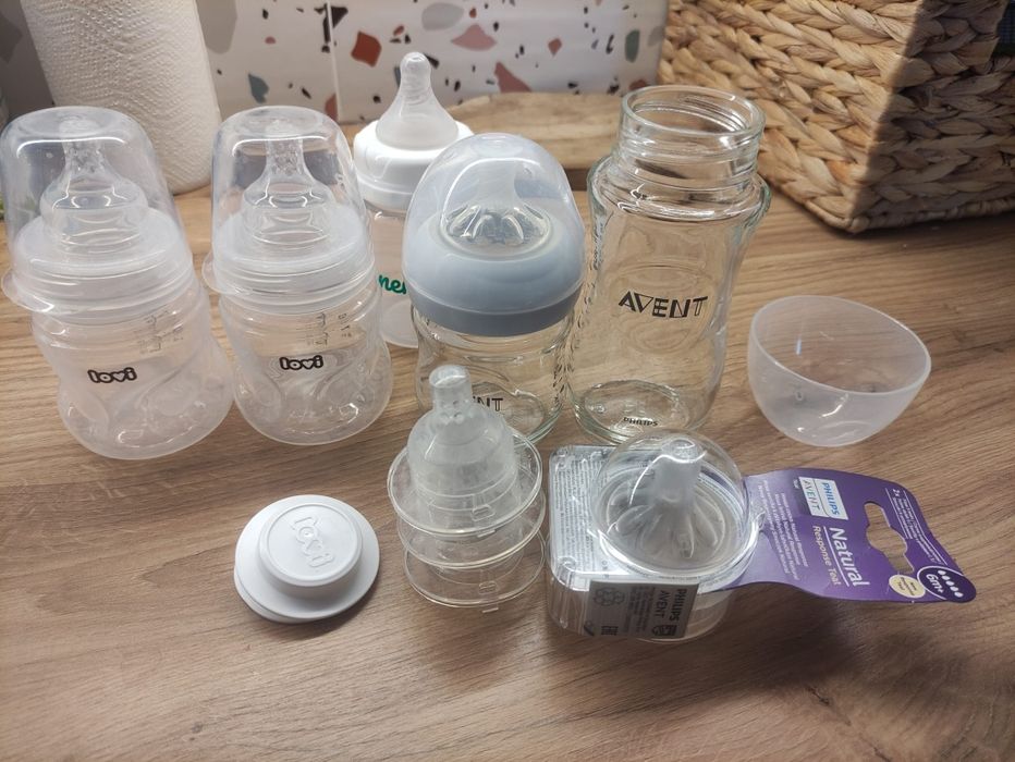 Zestaw butelek wyprawka Philips Avent Canpo neno lovi lansinoh suavine