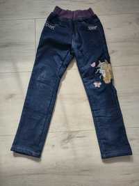 Spodnie jeans ocieplane 129