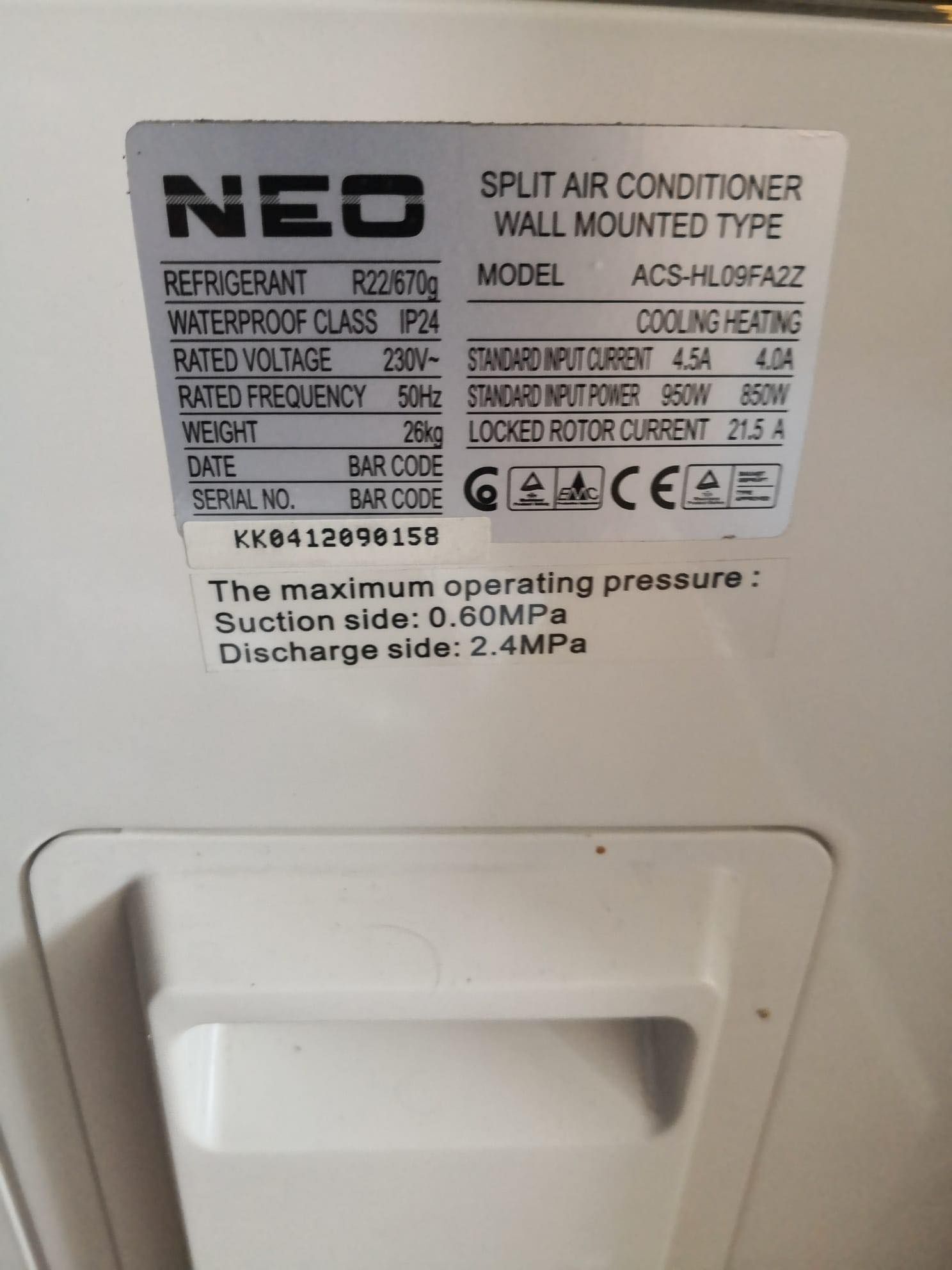 klimatyzacja NEO ACS HL09F2AZ AC