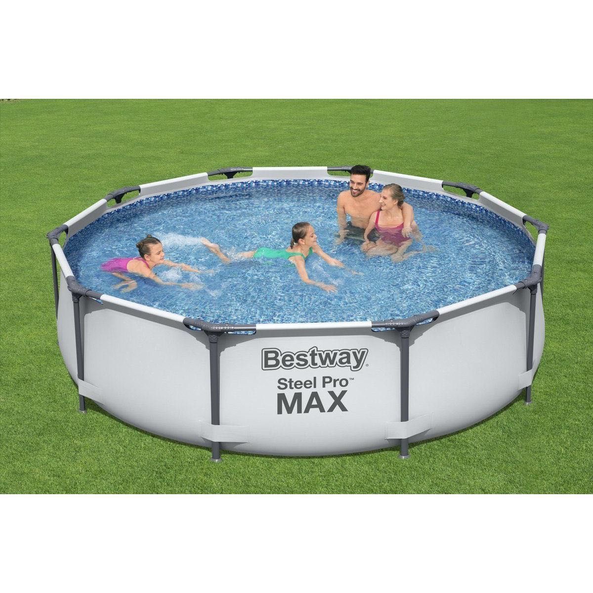 Каркасний басейн Bestway Steel Pro MAX, розмір 305 x 76 см