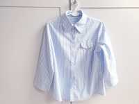 Biała koszula w niebieską kratę 38 40 Jake's