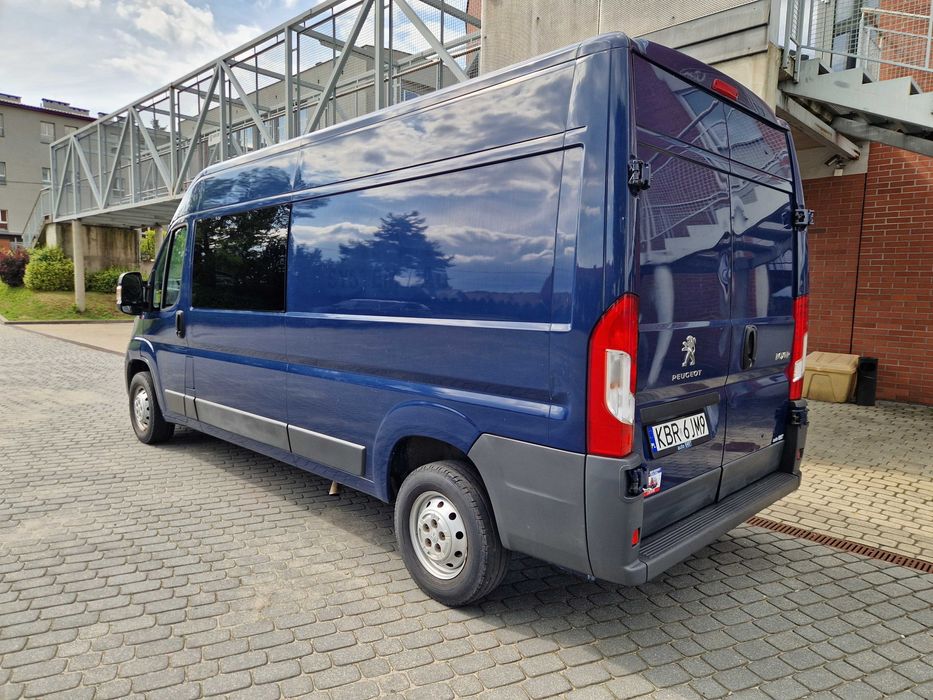Peugeot Boxer Brygadówka 6 Osobowy Klima 1 Wł Krajowy ducato F-Vat 23%