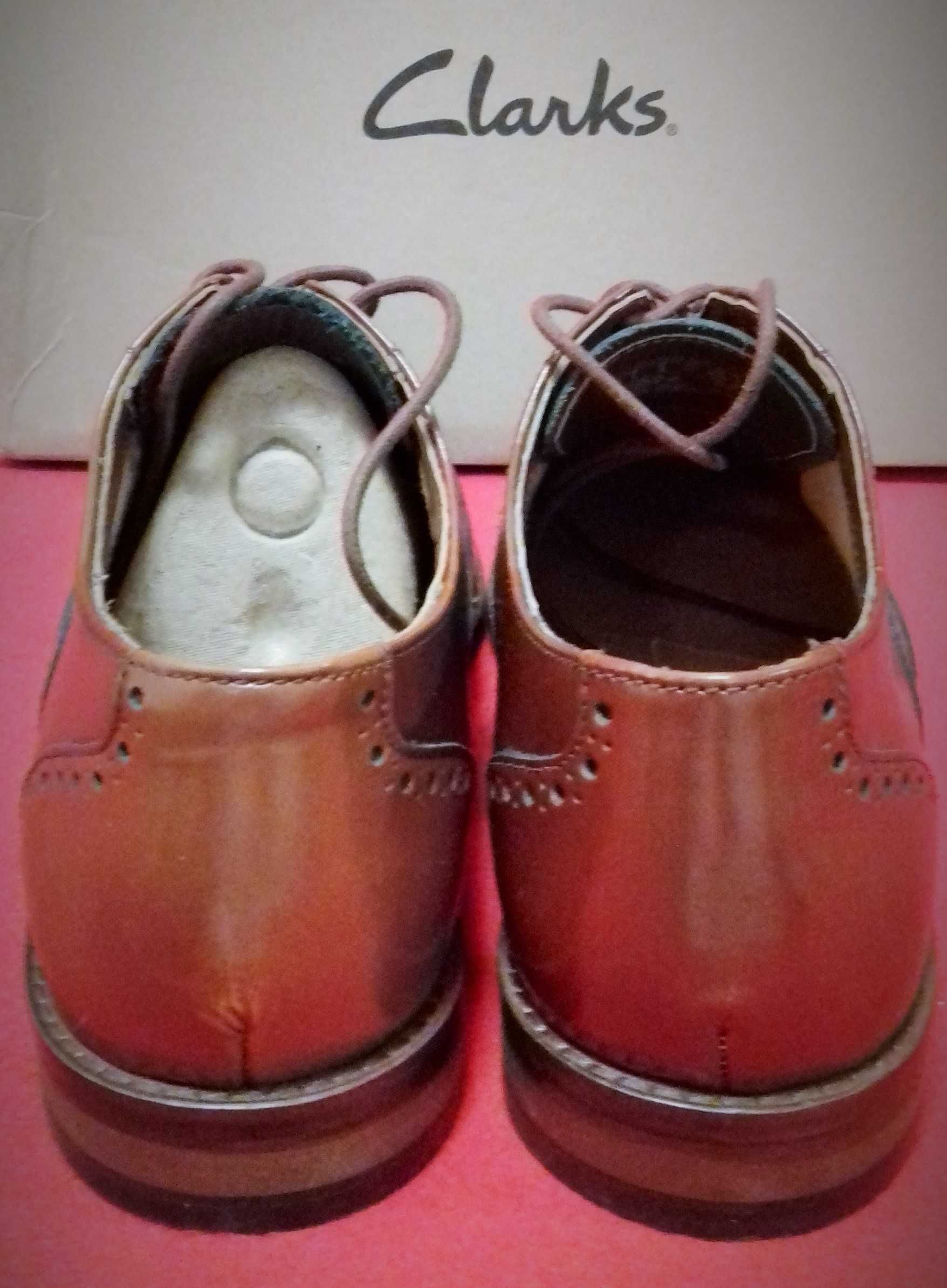 Nowe 41 Clarks Edward Walk British Tan Leather